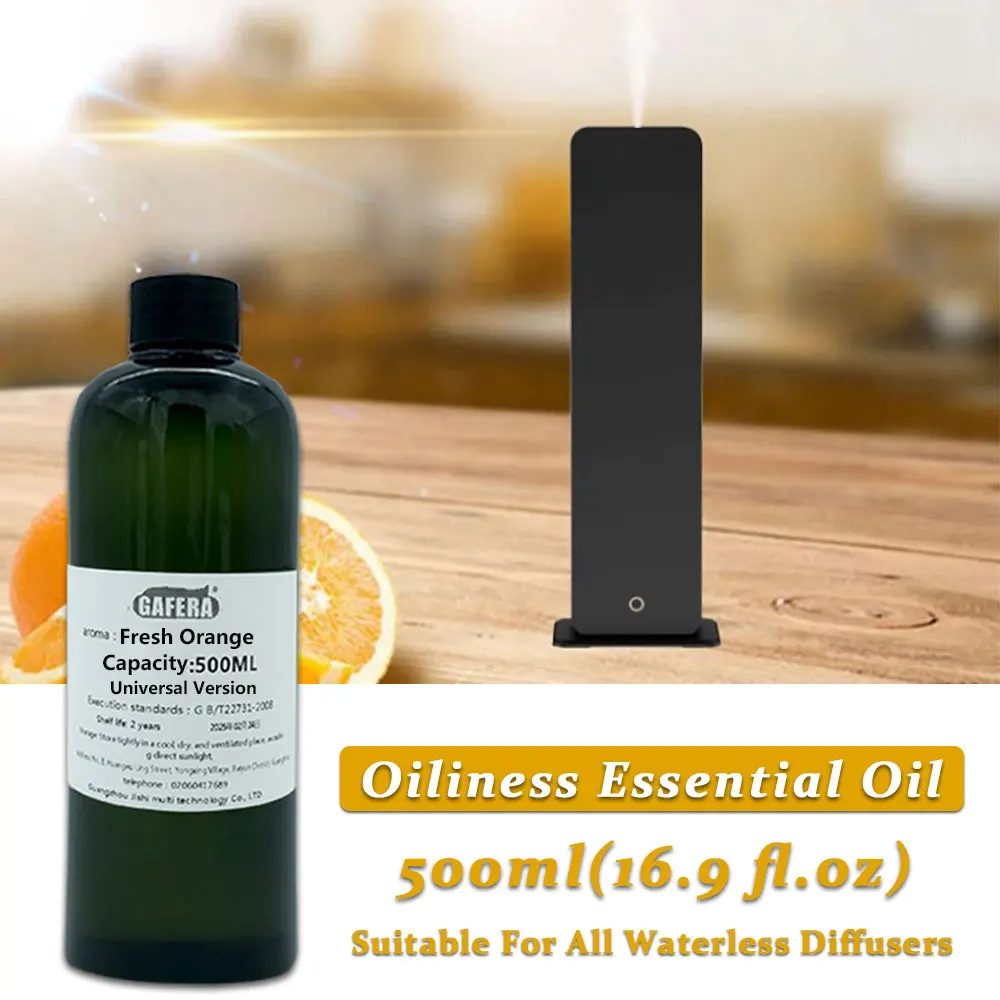 

GAFERA 500ml(16.9 fl.oz) Citrus/Fresh Orange/Orange Blossom Essential Oils - Hotel/Club/Bar Diffuser Replenish Aromatherapy Oil