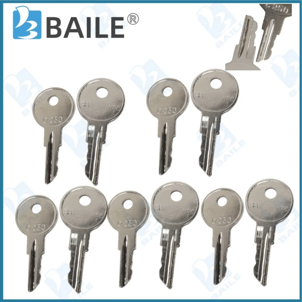 10PCS 170151-001 Lgnition Keys For Crown Forklift C250 Engine Switch Keys
