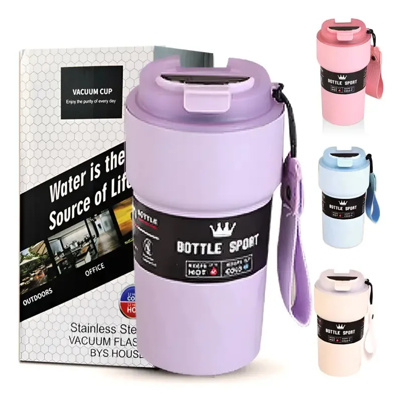Portable Vacuum Double Layer Thermal Car Mug Intelligent Temperature Measurement Keep Cold