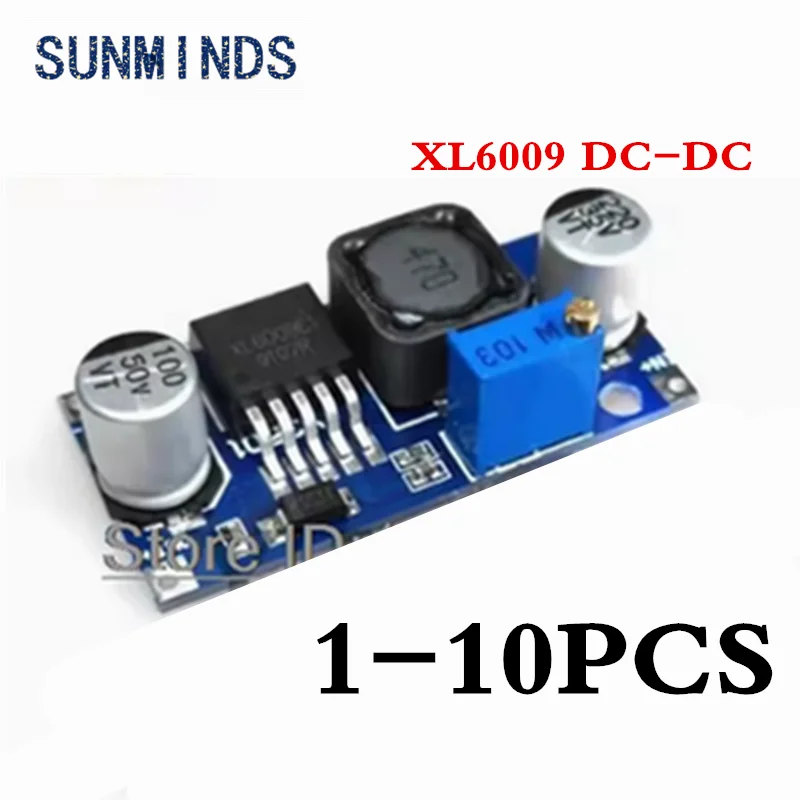 1-10PCS XL6009 4A Boost Converter Step Up Adjustable 15W 5-32V to 5-50V DC-DC Power Supply Module LM2577 Step-up Module