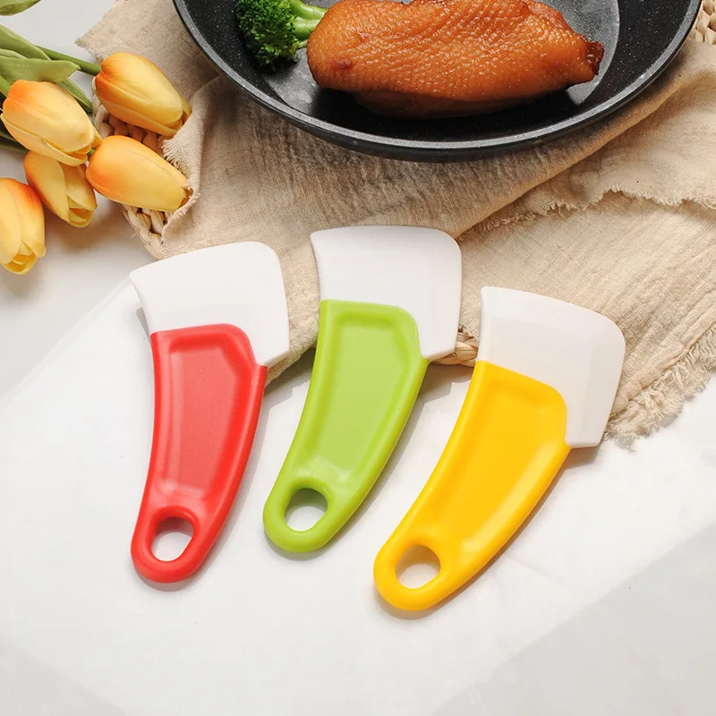 1/3pcs Kitchen Silicone Scraper Cleaning Spatula Oil Stain  Washing Pot Brush Paste  Burnt  Electric Rice