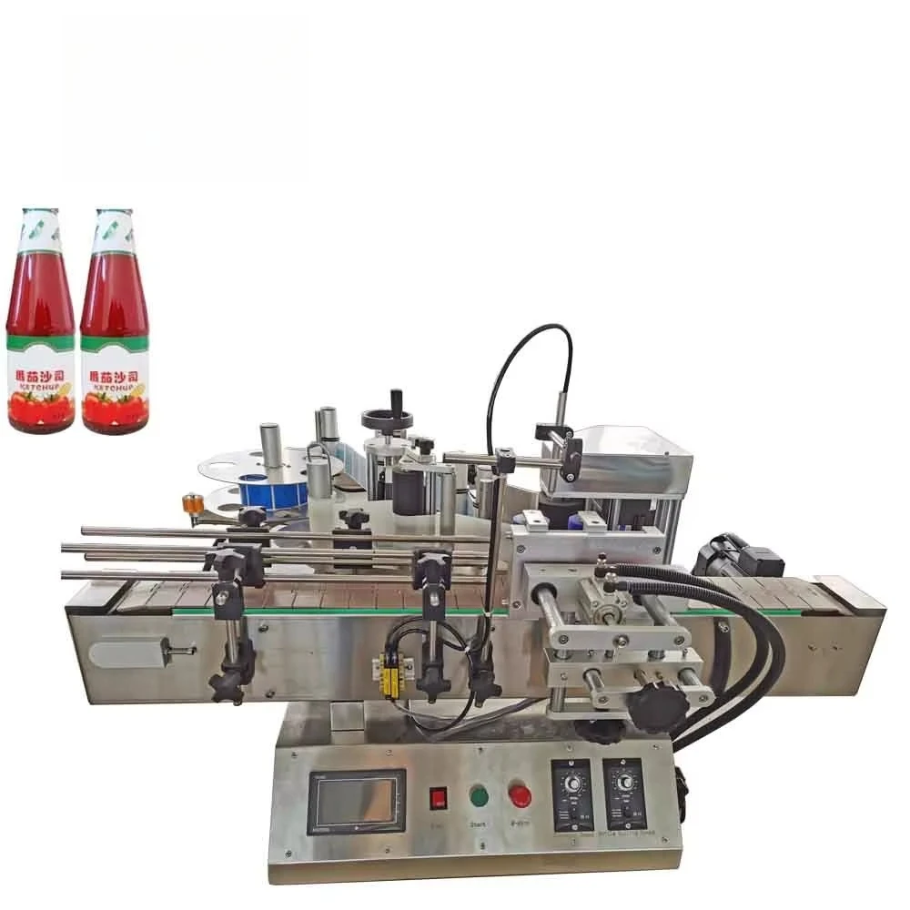 High Quality Round Bottle Labeling Machine Semi Automatic Desk-top Plastic Round Bottle Labeling Machine