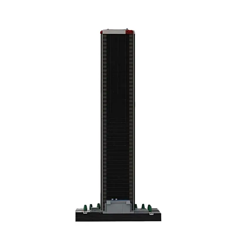 MOC Black Building AON Center Model Bricks Urban Hot Selling Architecture Display DIY Assemble Blocks Kids Christmas Gifts