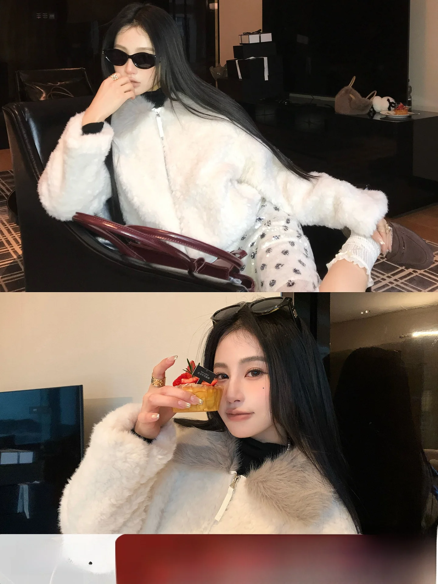 

Anneop Warm Winter ort Cotton Jaet Women's Autumn Winter Casual Versatile Fur Collar Coat Korean Sle Loose Fit Long S...