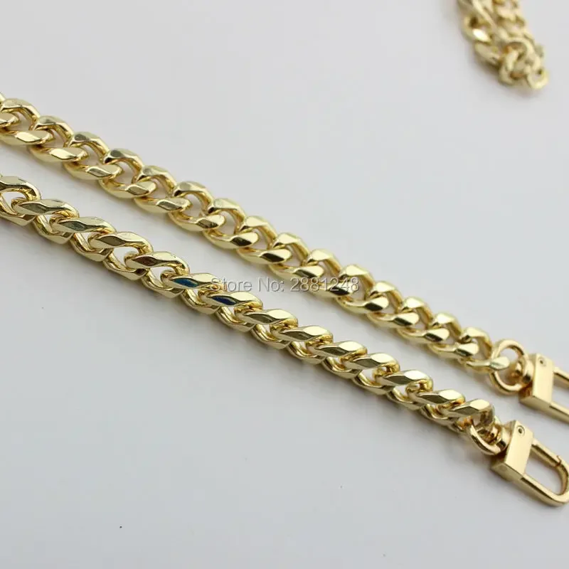 5pcs Width 10mm high-grade eight-sided flat chain sub-package with children bag hardware accessories metal chain