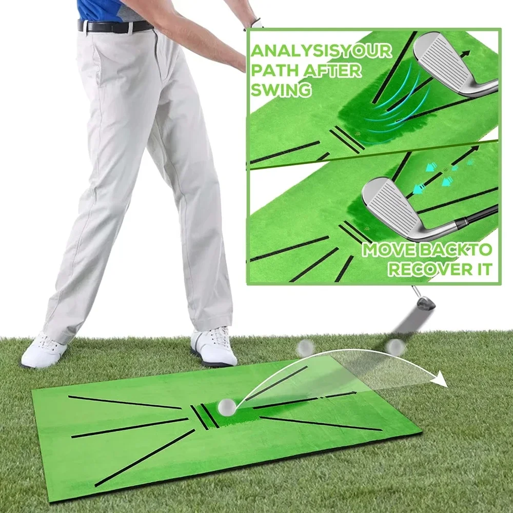 Golf Swing Track Detection Mat – Practice Marking Pad for Batting Ball Trace & Directional Analysis, Golf Training Accessory