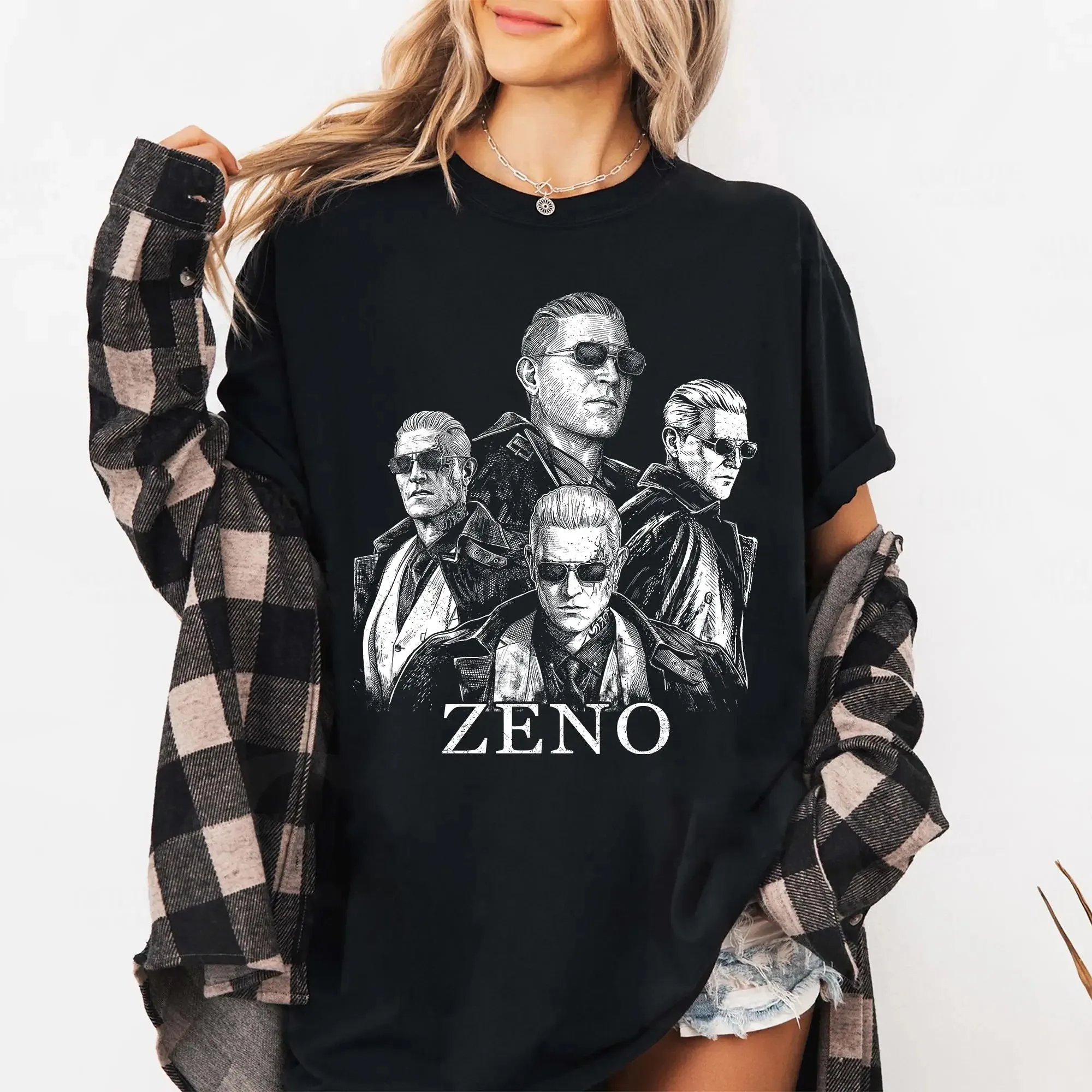 2026 New Resident Evil 9 Requiem Zeno Graphic Cotton Unisex Shirt Summer Men's Fashion Y2k Short Sleeve Tshirt Fan Gift