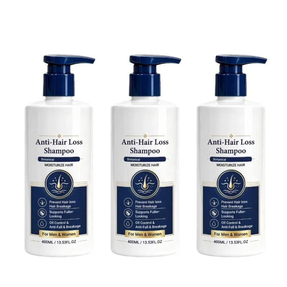Plant Extract Hair Strengthening Shampoo,Refreshing Fluffy Nourishing Shampoo Hair Thicker Fuller Volumizing Scalp Care Shampoo