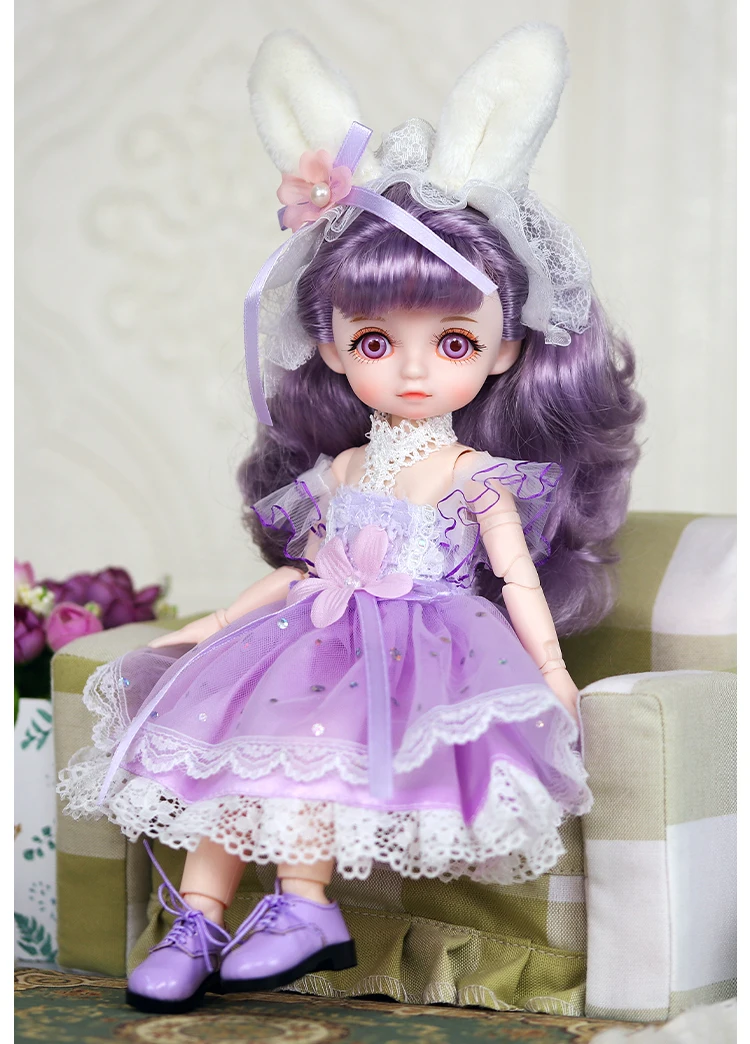 Dream Fairy 1/6 BJD Doll Trendy cute series 28cm Ball Jointed Doll Including Exquisite Clothing Headwear And Shoes Girls Gift