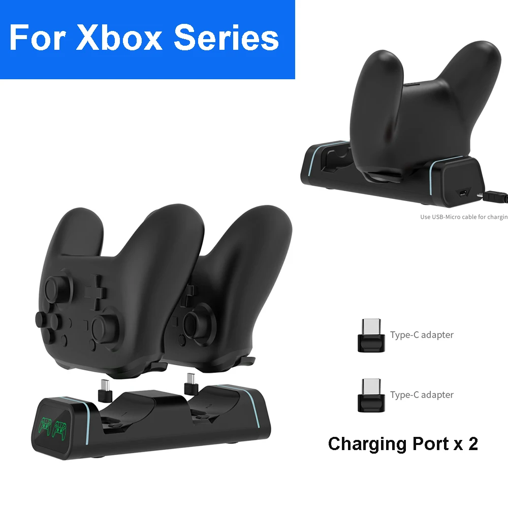 Dualsense-estación de carga LED multifunción, Base de carga para Switch Pro /Xbix Series S/X /PS5