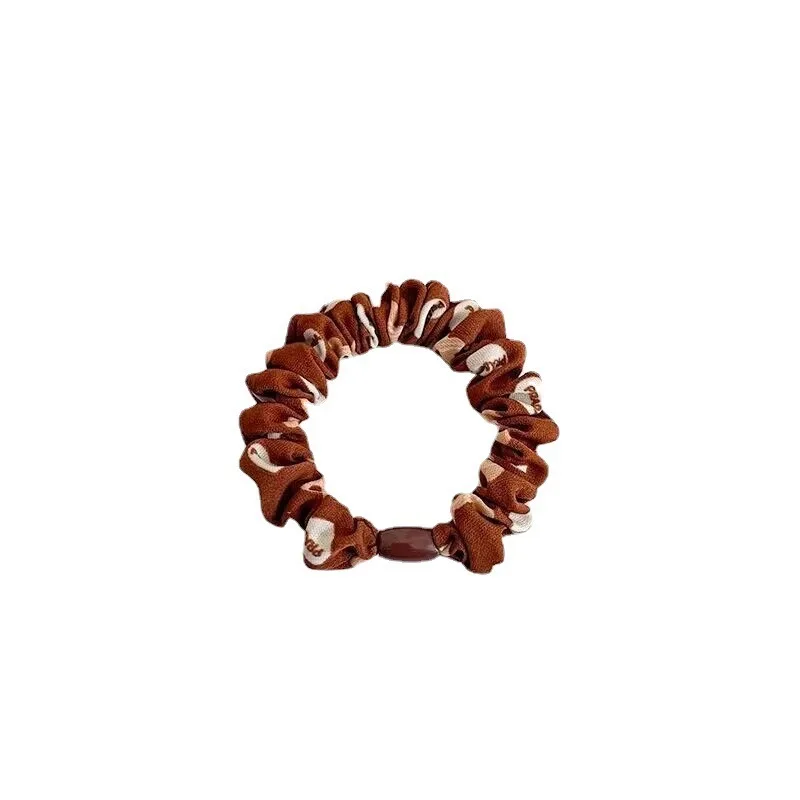 Korean Version Multicolor Girls Teddy Bear Hair Loop Rope Cute Sweet Simple comfortable Versatile High Elastic Hair Accessory