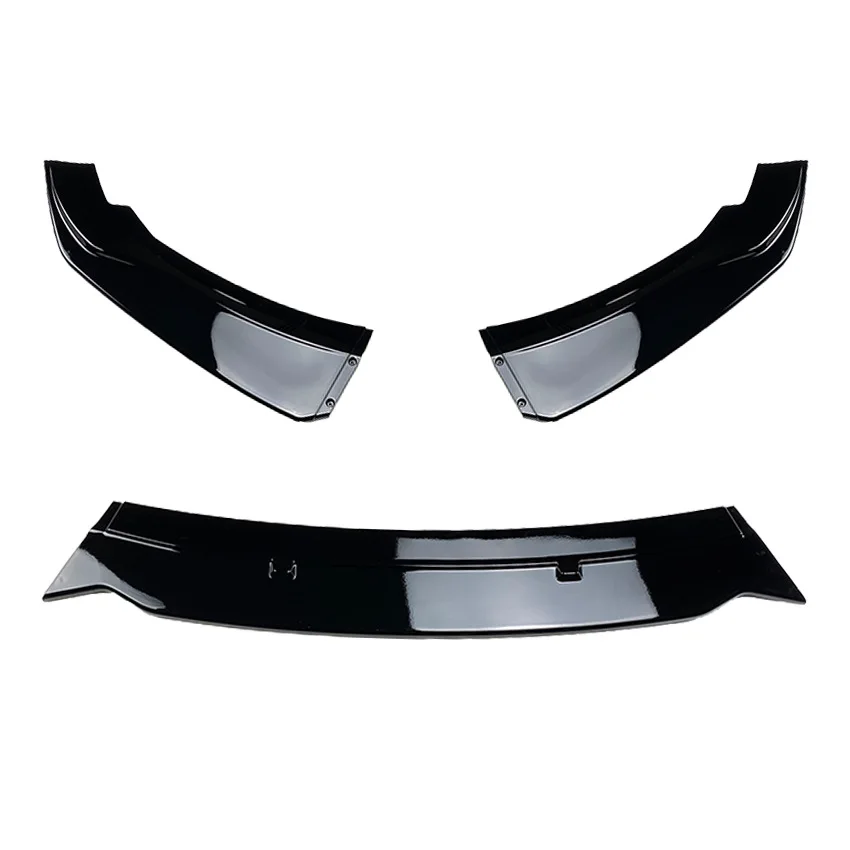 Glanzend Zwarte Auto Voorbumper Splitter Lip Zijspoiler Voor BMW F20 F21 116i 118i 120i 1 Serie 2011-2019 Carbon Look Body Kits