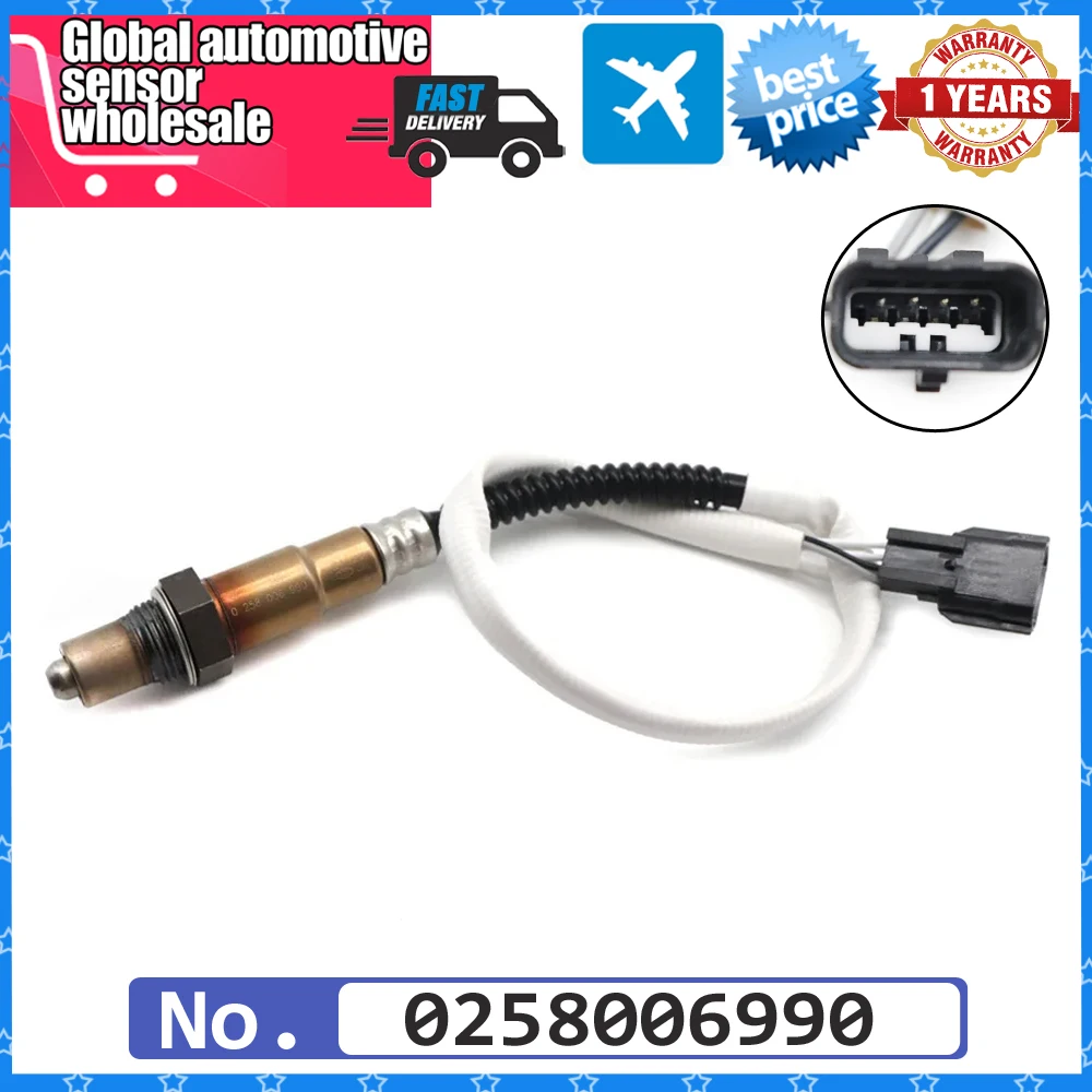 NEW Car Air Fuel Ratio Lambda O2 Oxygen Sensor 0258006990 for Renault Clio Fluence Grand Scenic KANGOO LATITUDE Wind Megane