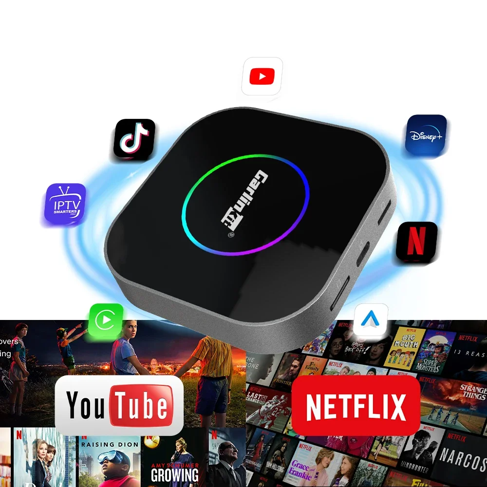 Carlinkit Tbox S2 Import Chip Video Carplay Adapter 4G 64Gb Wireless Ai Box Android 13 Auto Carplay 3 In1 Car Play for Youtube