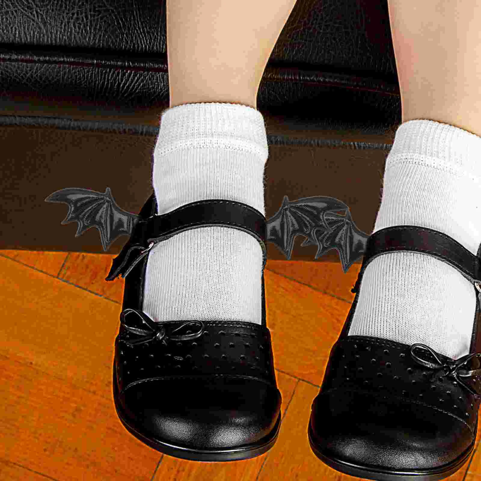 10 pares de cordones decorativos alas de murciélago Miss disfraces de Halloween accesorios de hadas 600X400X010CM suministro de costura de franela para el cabello