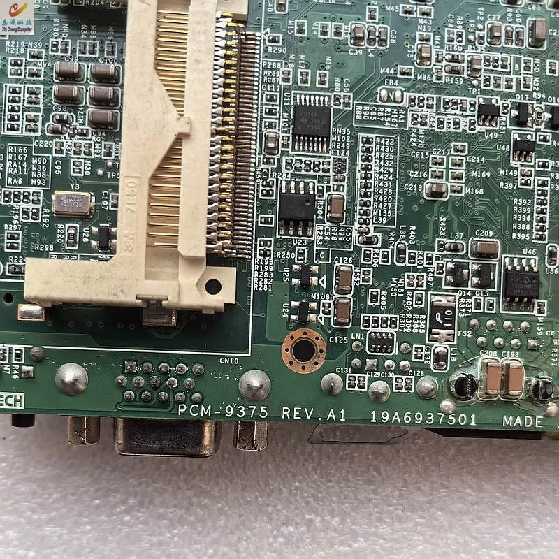 second-hand PCM-9375F Embedded Motherboard PCM-9375 REV: A1 with Memory Industrial Control Motherboard