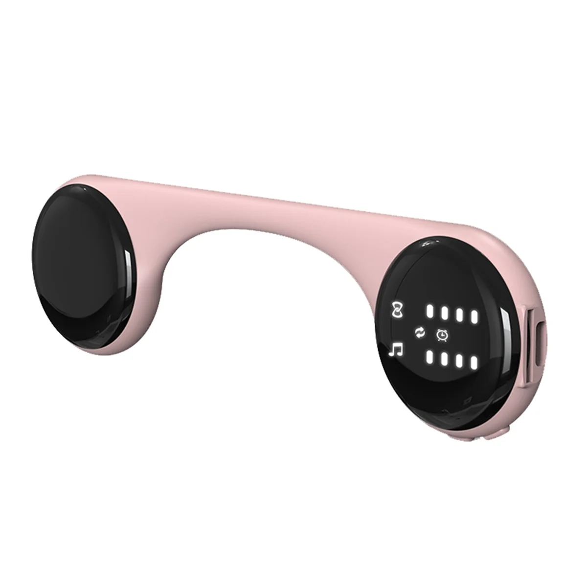Bone Conduction Bluetooth Speaker White Noise Sleep Aid Music Box with LED Display Support TF Card Timed Shutdown Pink