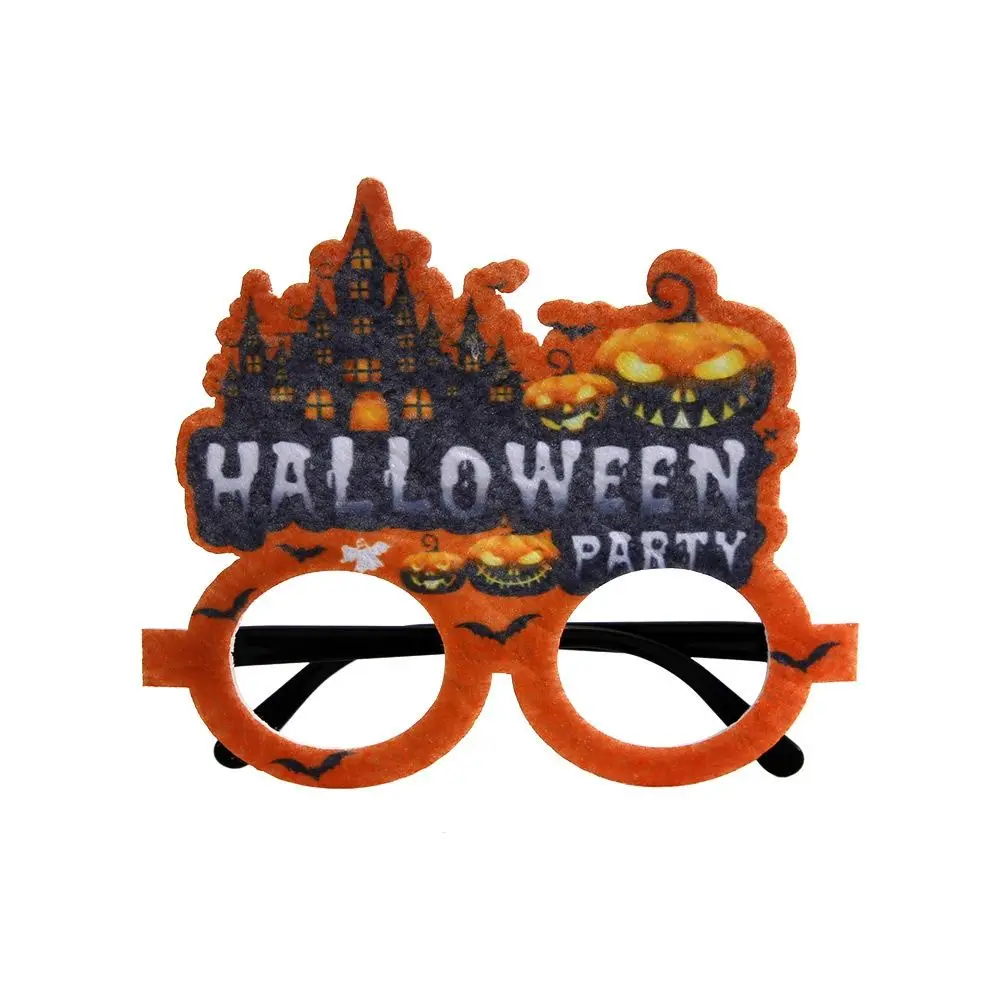 Creative Bats Halloween Eyeglasses Frame Paper Pumpkins Ghost Funny Glasses Cosplay Props Halloween Cosplay Props Kids