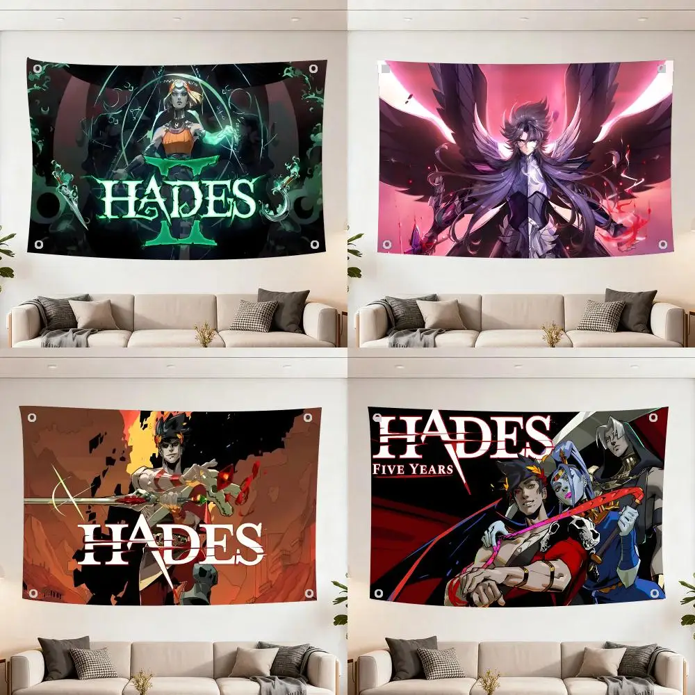 Challenge Game H-Hades Flags Decoration Flag Indoor Outdoor Hanging For Bedroom Living Room Bar Garden Party