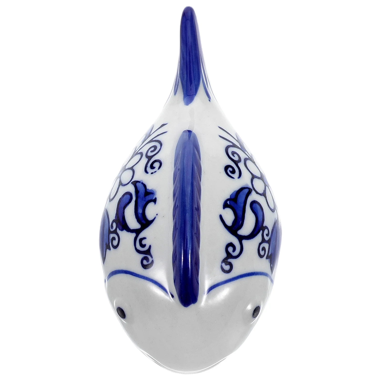 

Ceramic Floating Koi Fish Ornament Mini Porcelain Aquarium Decor for Fish Tanks Pond Water Gardens Desktop Display Decoration