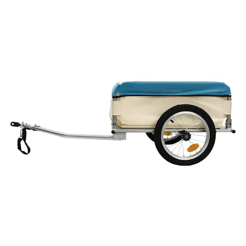 Bike Trailers, Bicycle Trailer Tractor, Bike Trailer Hitch Coupler, Rear Mounted Cargo Carrier with Reflective Strips, Universal Quick Release Pin, Weatherproof Cover, Safe Night Visibility, Commute Accessory, Cycling Transport Tool