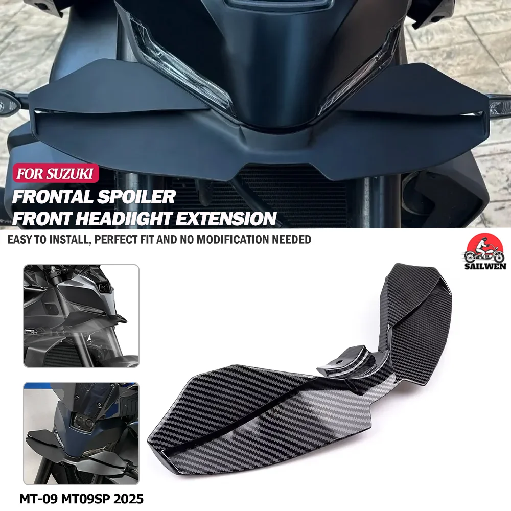 

For Yamaha MT-09 MT09 SP 2025 Motorcycle Downforce Naked Frontal Spoilers Winglet Aerodynamic Wing Front Spoiler Kit