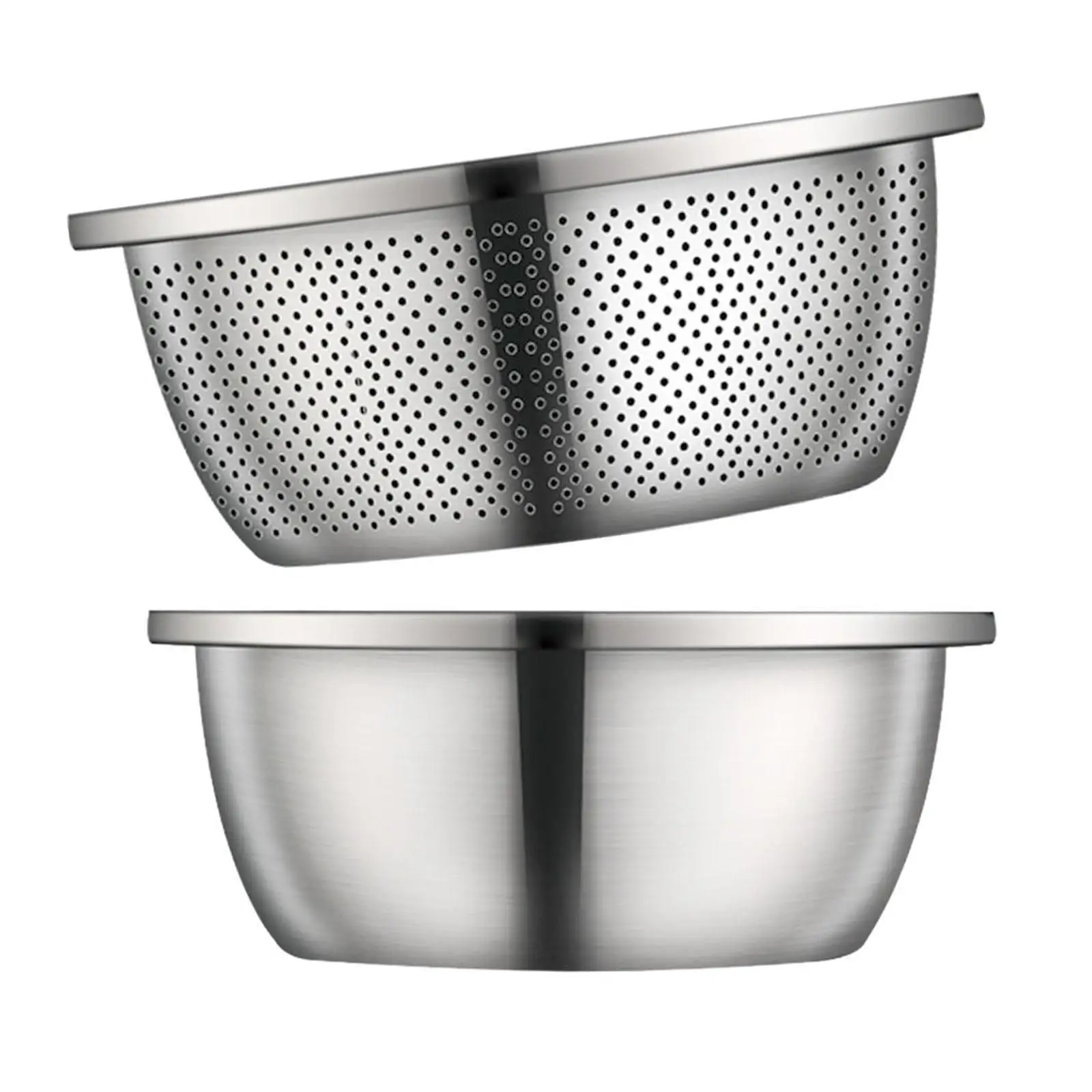 Kitchen Soup Bowl, Colander Colander Strainer Bowl, Egg Beating Bowl for Draining Cooked Pasta,