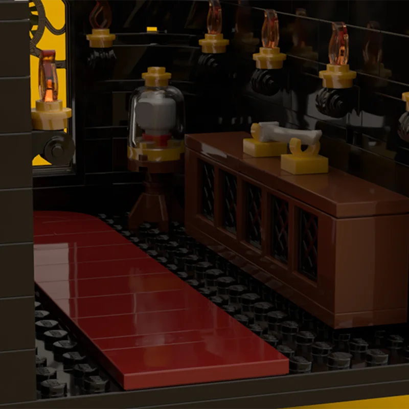 2805 stücke MOC SpookyHouses Modulare Spooky Haus Diorama Bausteine Kreative Montage Halloween Display Sammler Geschenk