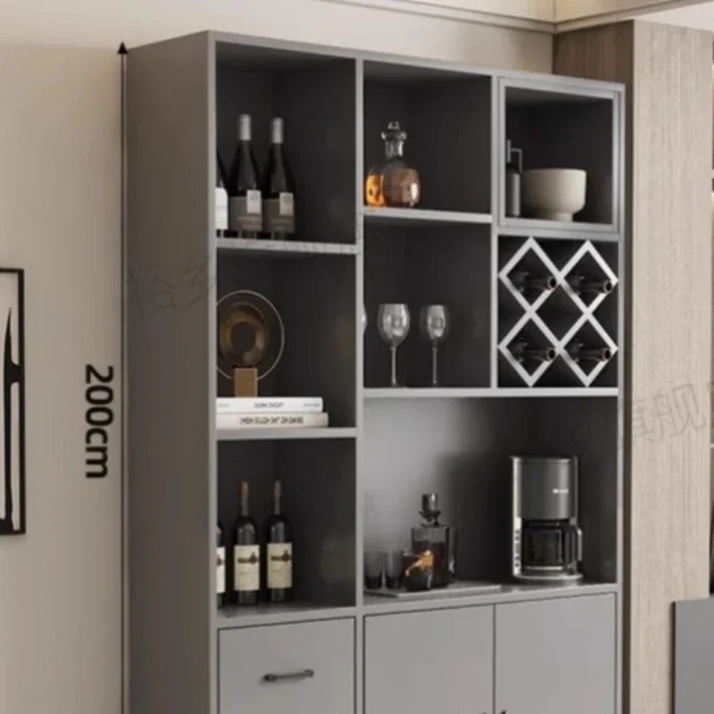 

Corner Coffee Bar Shelves Wall Cabinets Dresser Furniture For Wines And Liquors Small Cabinet Showcases Display Glass Wheel Mini