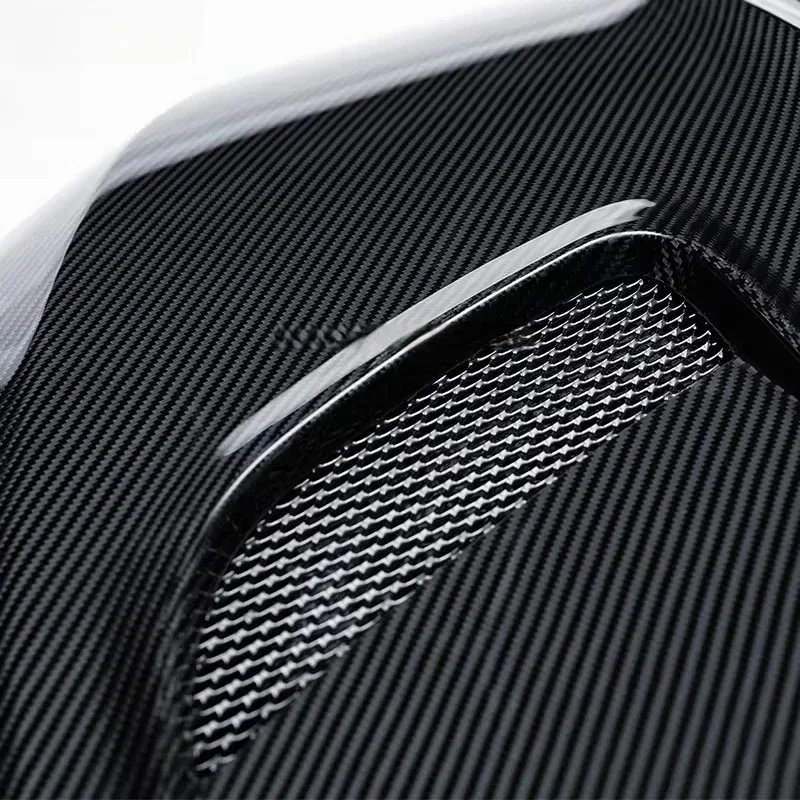 High Quality Dry Carbon Fiber Front Engine Hood Hatchback Sedan - Gloss Easy Installation Exterior Body Kit P