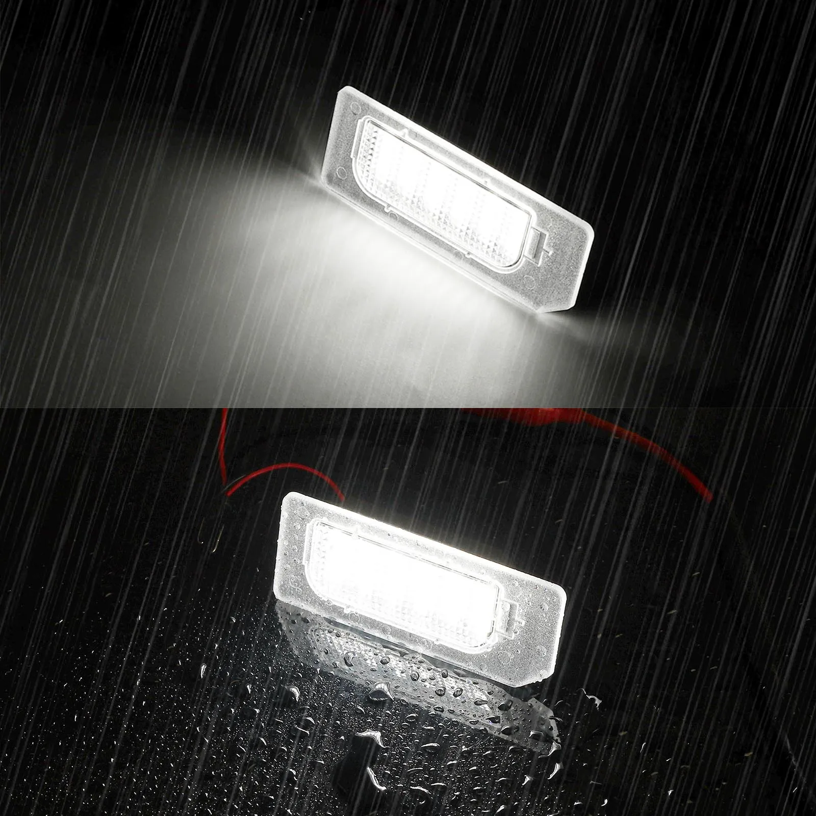 12V License Number Plate Lights 6000K Waterproof LED For Mitsubishi Outlander Sport ASX RVR 2011-2017 2013 2015 Tuning 8341A132