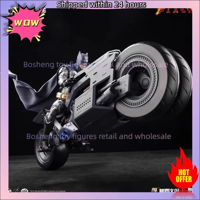 

In Stock Modoking The Flash 1/12 Batman Ben Affleck Suit Motorcycle Batmobile Assembly Action Figure Collectible Toy Gift