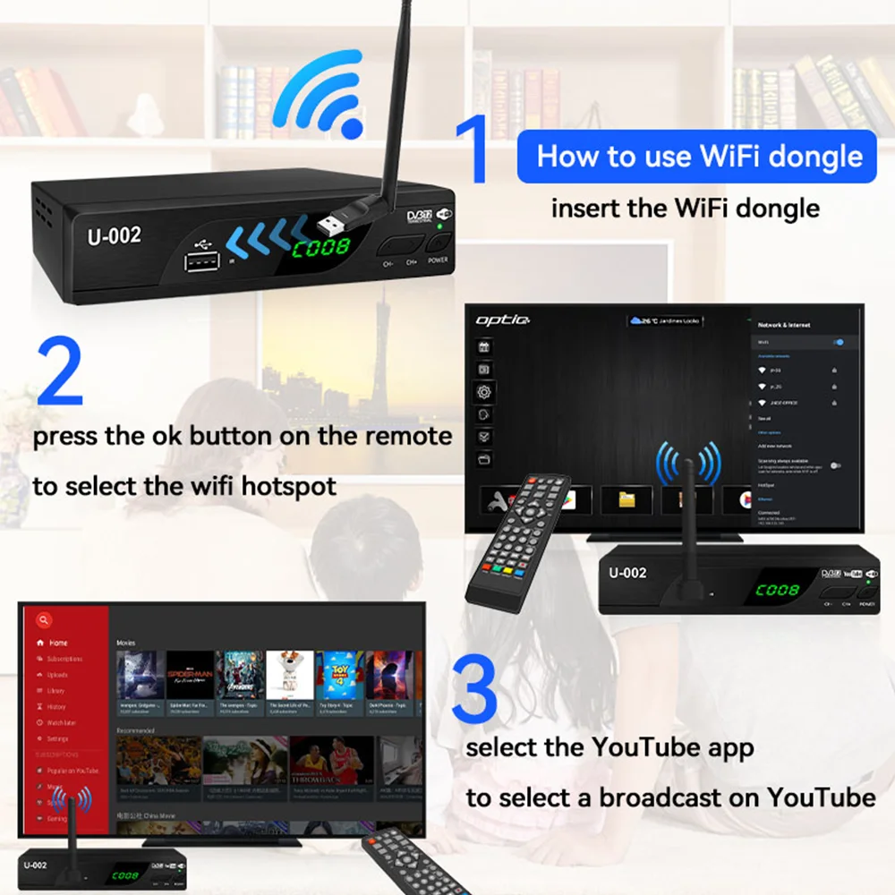 150Mbps MT7601 بطاقة الشبكة اللاسلكية USB صغير واي فاي محول LAN واي فاي استقبال دونغل هوائي 802.11 b/g/n ل STB الرقمي