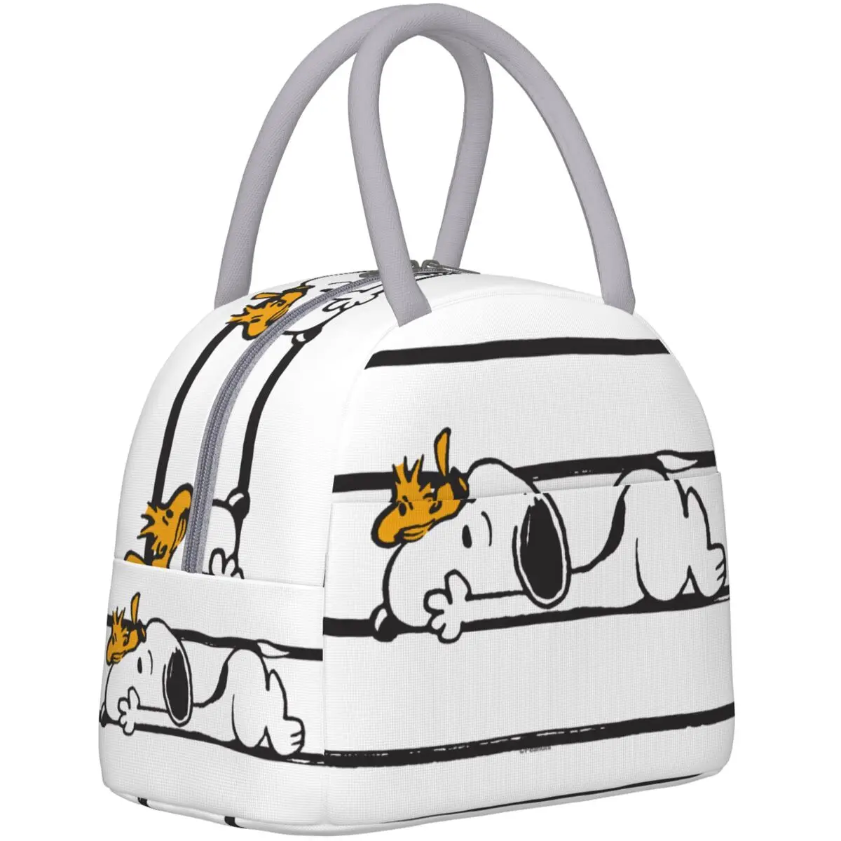 Snoopy & Woodstock Thermal Insulated Lunch Bags for Travel Large Capacity Food Bag Container Cooler Thermal Lunch Boxes