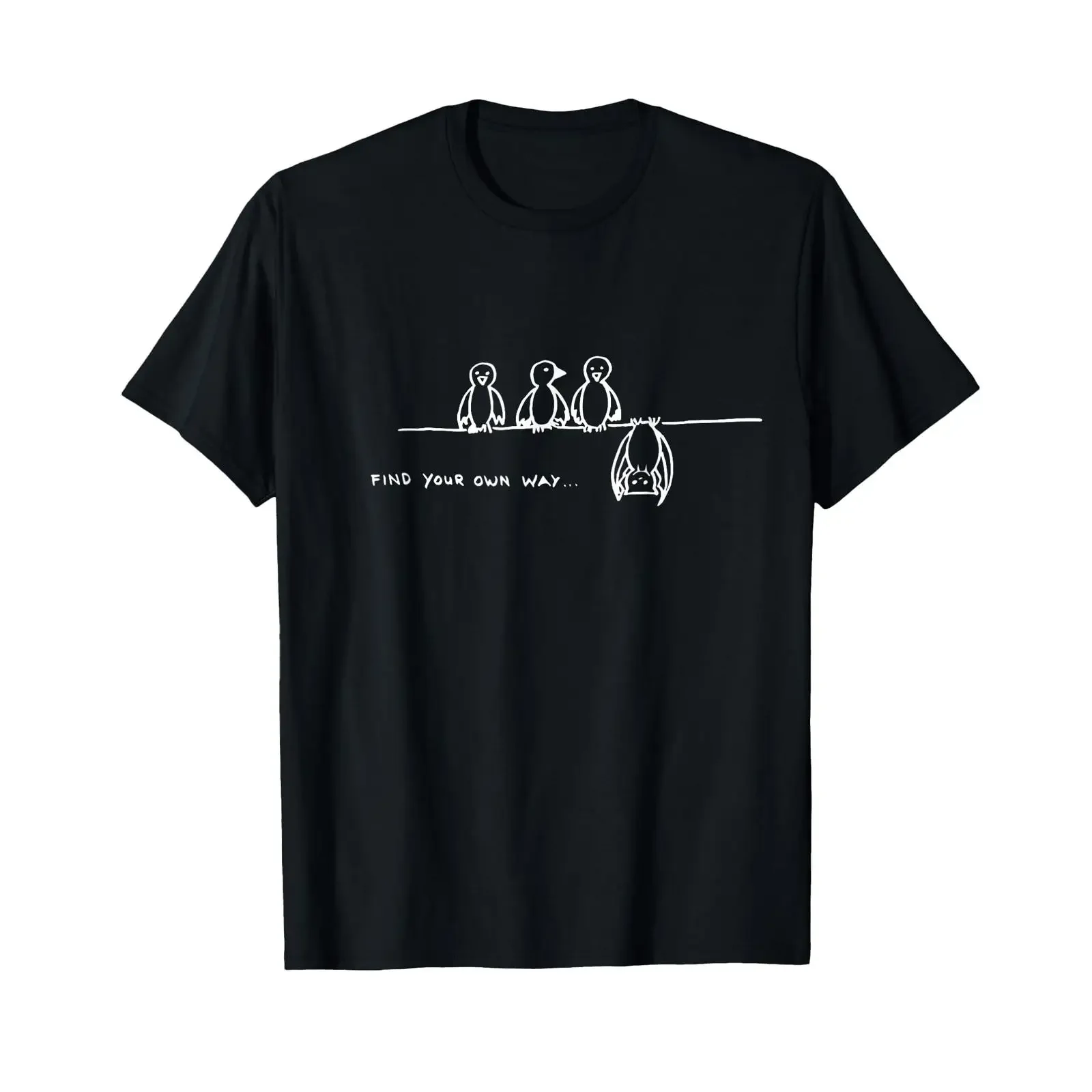 Bat Motivation Chill Relax Be Different T Shirt vintage Washed Slightly Breathable Versatile Stretched Stylish fashion Unisex