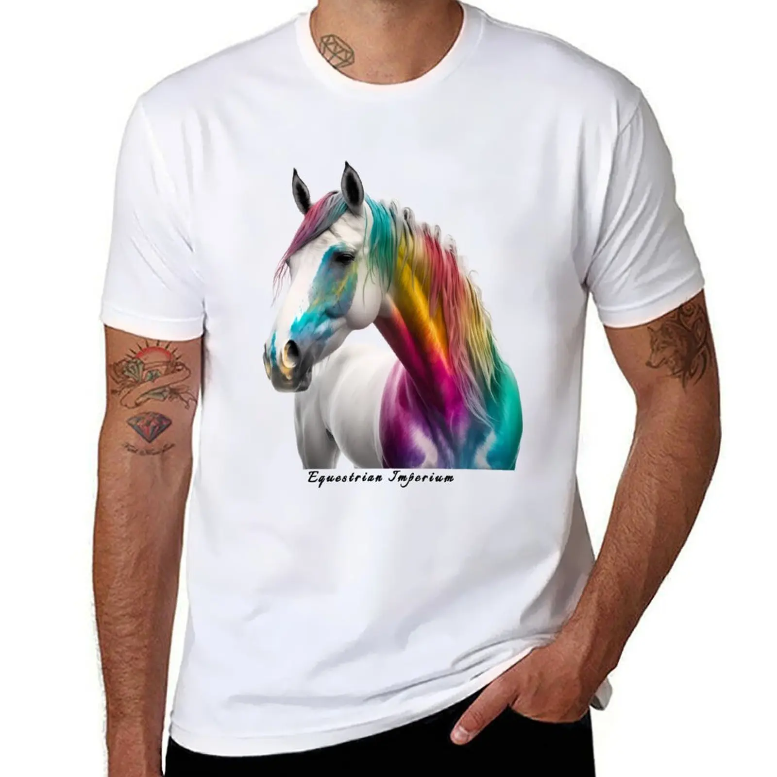 

Lightning Horse T-Shirt t shirts for man graphic tees t shirt man cotton T-Shirt