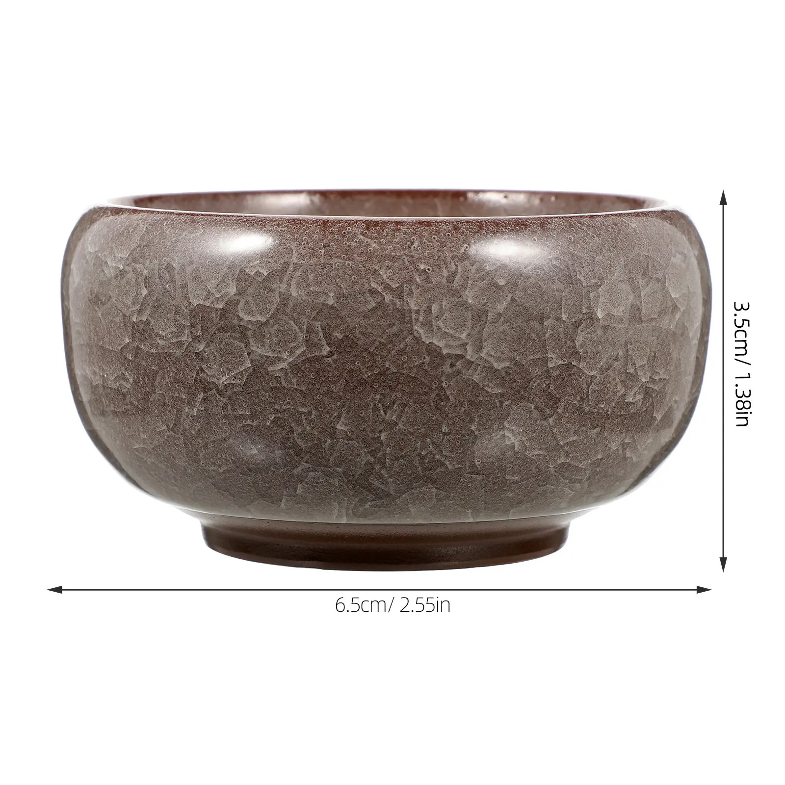 6Pcs Ceramic Flower Pots Small Succulent Planter Drainage Hole Plant Container Indoor Outdoor Bonsai Planter Pot for Seeds
