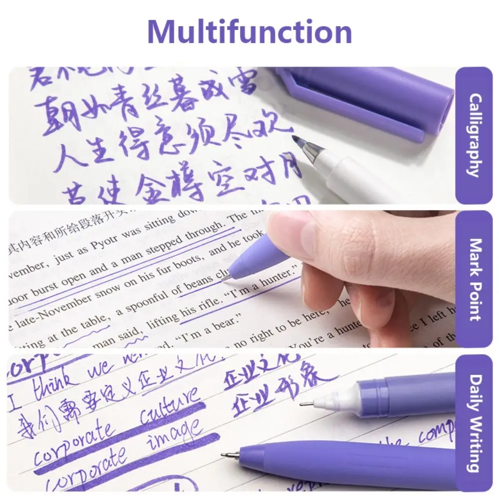 Student Specific Gel Pen Fashion ST Tip Quick-Drying Ink Double-head Highlighter Pen Gift Stationery Pen Set Stationery