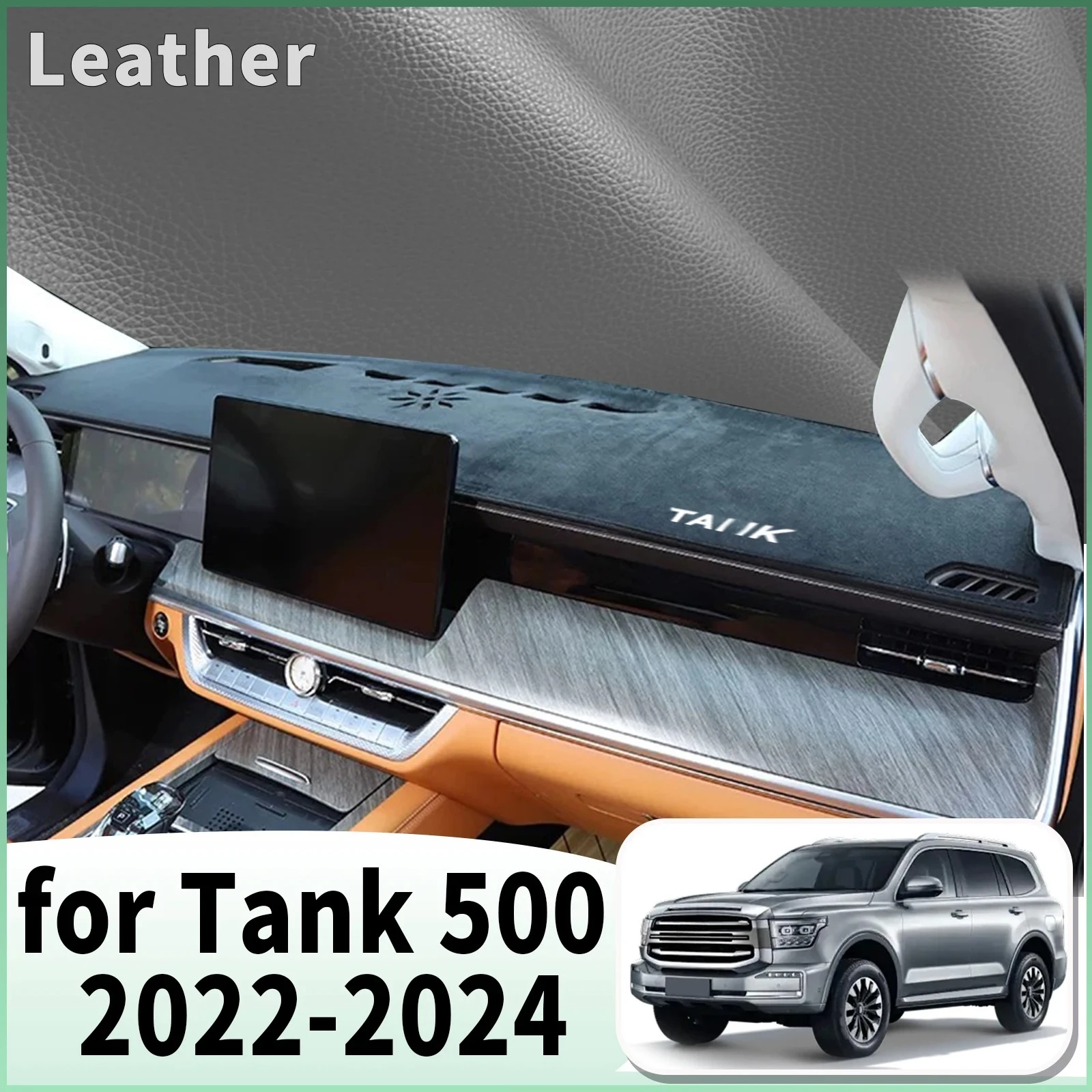 

fit for GWM Tank 500 2022 2023 2024 Dashmat Car Accessories Dashboard Cover Pad DashMat Sunshade Protective Carpet