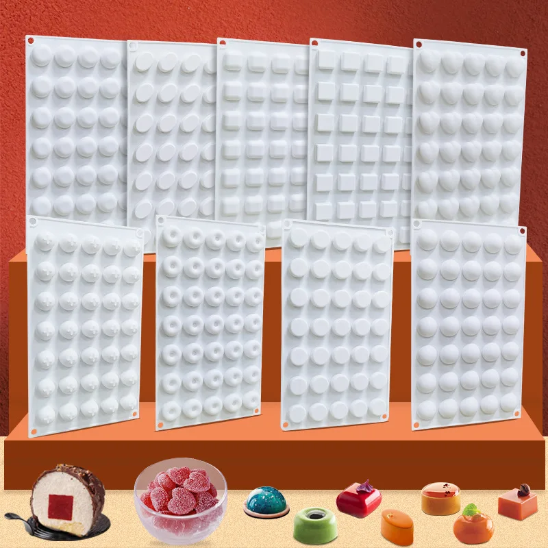 

35-hole Pastry Silicone Molds DIY Love French Mousse Cake Ball Moon Cake Sandwich Baking Tools Cake Decoration Accessories