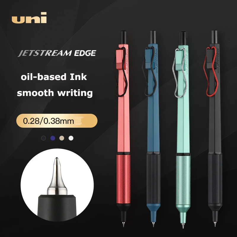Uni JETSTREAM Edge 1003 Gel Pen Japanese Stationery 0.28/0.38mm Fine Point Ballpoint Pen Low Center Gravity Office Supplies