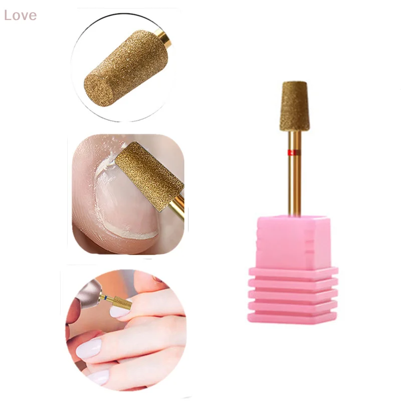 Gold-plated  Sand Nail Drill Bit Rotary Manicure Cutters Bits Manicure Drill Accessories Gel Removal Nail Tools