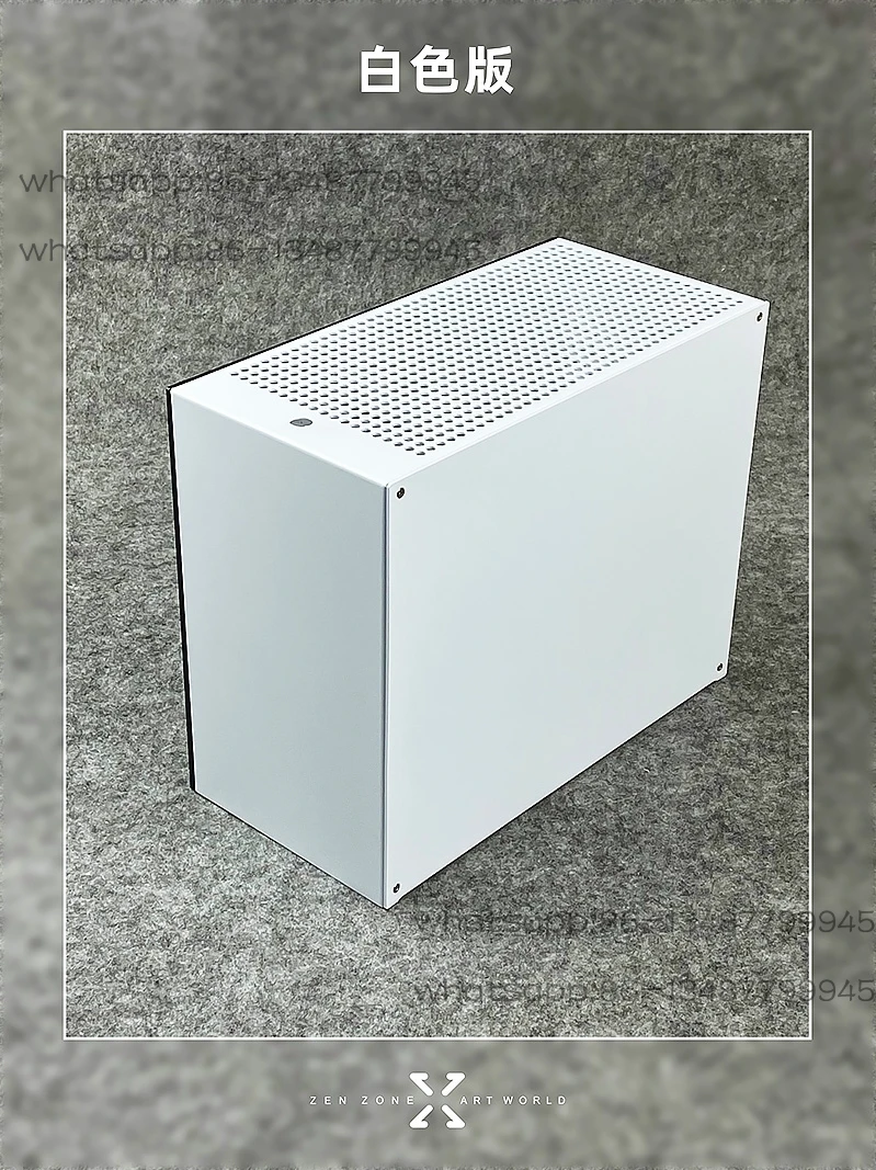 Mini  chassis  Portable Assembly Desktop Computer Small Chassis C2 All Aluminum MATX/ITX Main Board Side Transparent - Xiaozhe