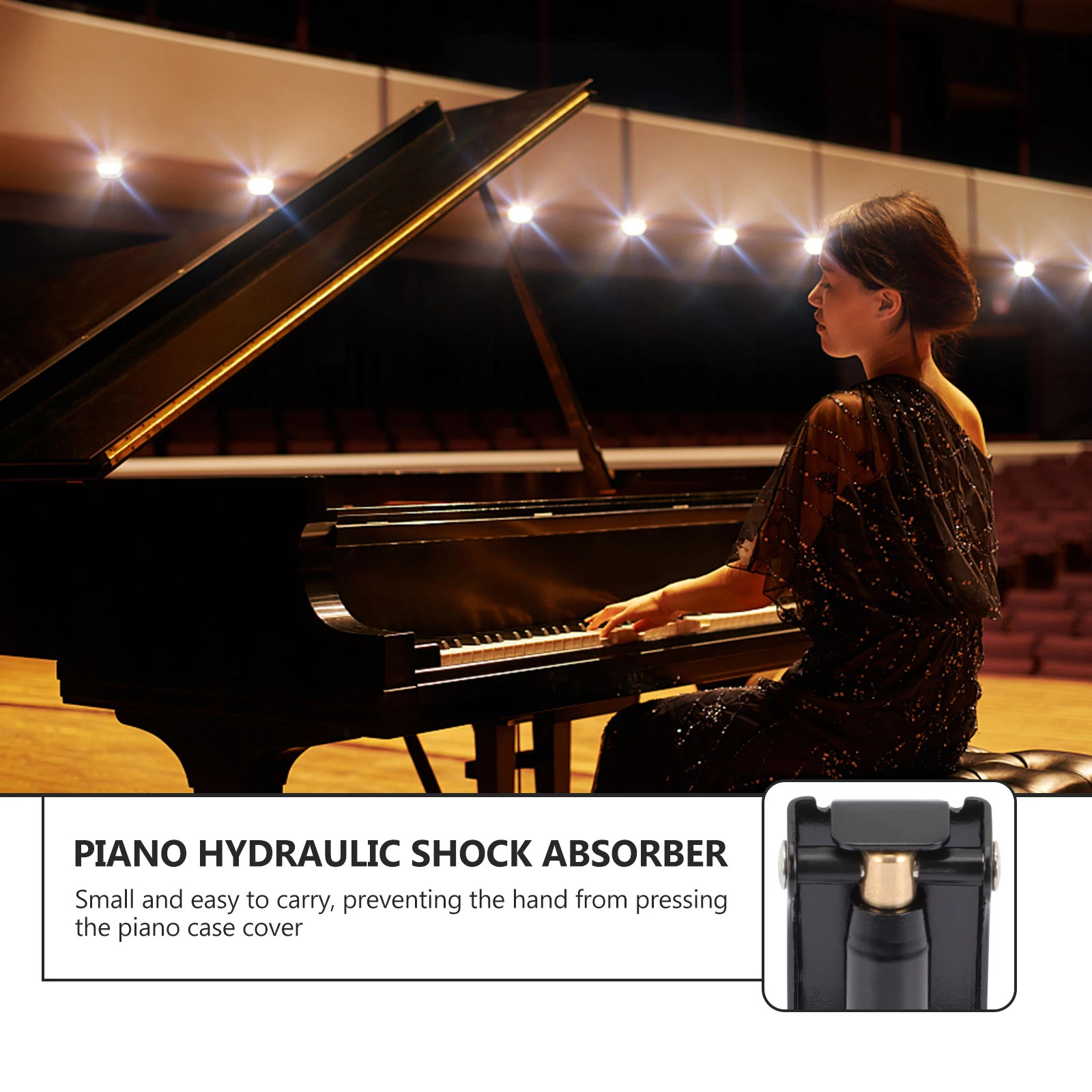 

Buffer Slow Fall Device Durable Metal ABS Rubber Easy Installation Protect Structure Silent Bumper Anti pressure Accessory Piano