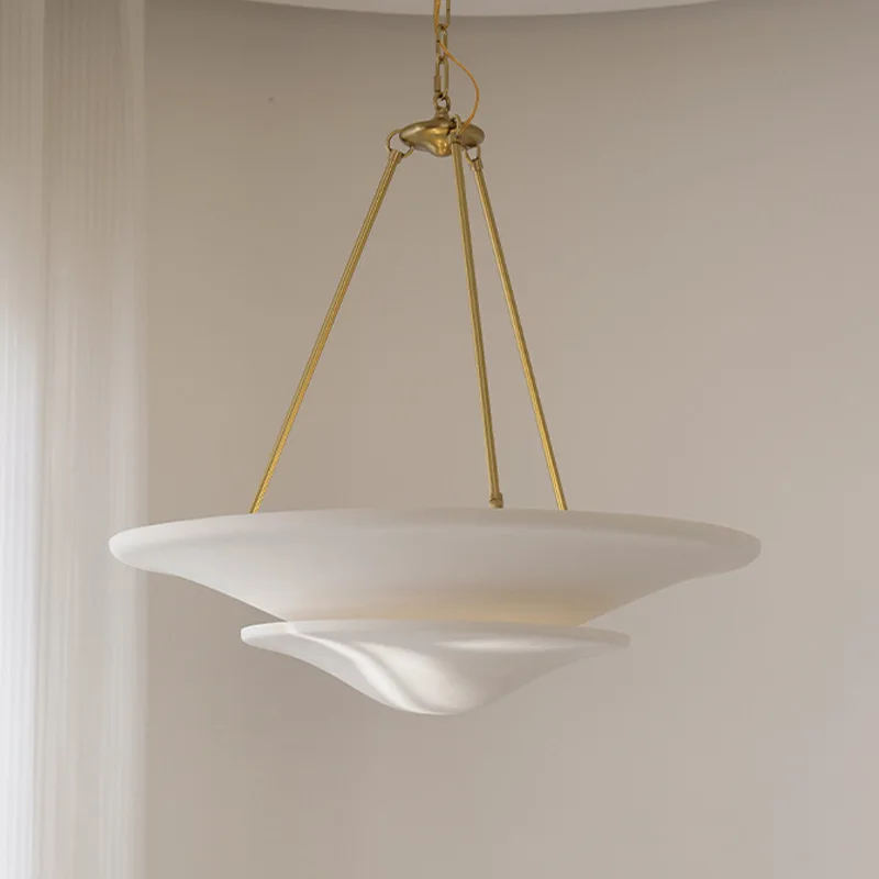 

American VC French Luxury Pendant Light Vintage Designer Chandelier Living Room Dining Retro Villa Bedroom Wabi Sabi Style Light