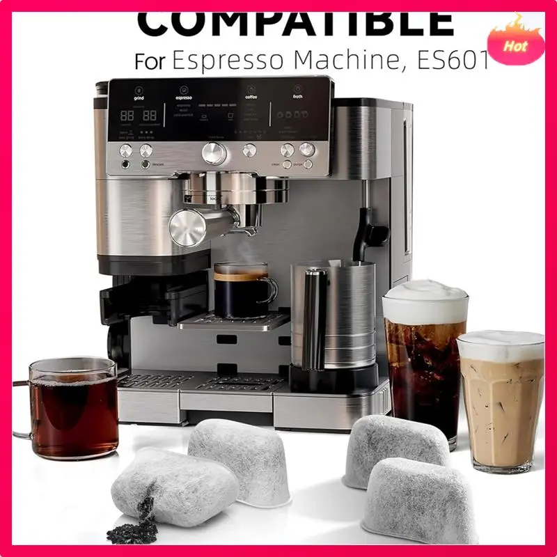 AD-忍者 ES601 ES701 エスプレッソコーヒーマシン交換用 6 個木炭水フィルターコーヒーフィルター