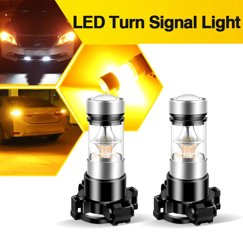 

2PCS For Renault Clio IV 2012-2020 PY24W PY24WSV 5200s Led Front Turn Signal Indicator Lights Bulbs For Opel Zafira B 2005-2014