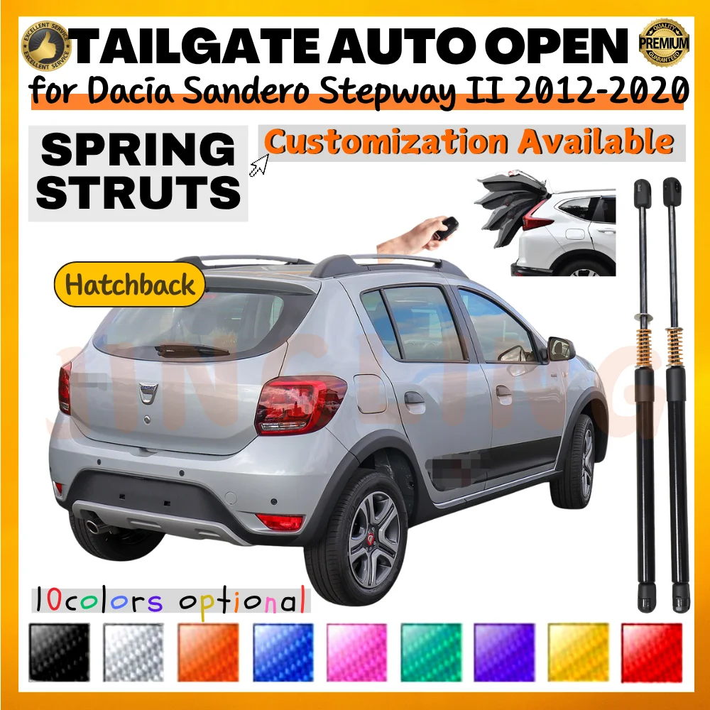 

Qty(2) Trunk Struts with Spring for Dacia Sandero Stepway II Hatchback 2012-2020 Rear Tailgate Boot Lift Support Shock Absorbers