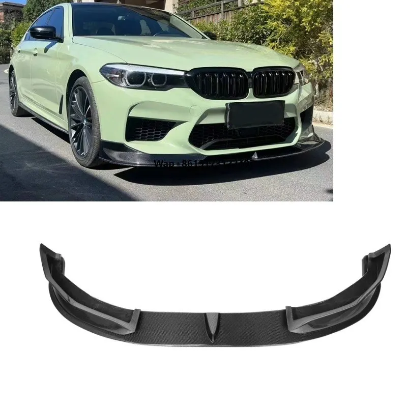

For M5 F90 Pre-LCI Competition 2018-2019 AC Style Real Carbon Front Bumper Lip Winglet Splitter F90 Rear Front Bumper Li