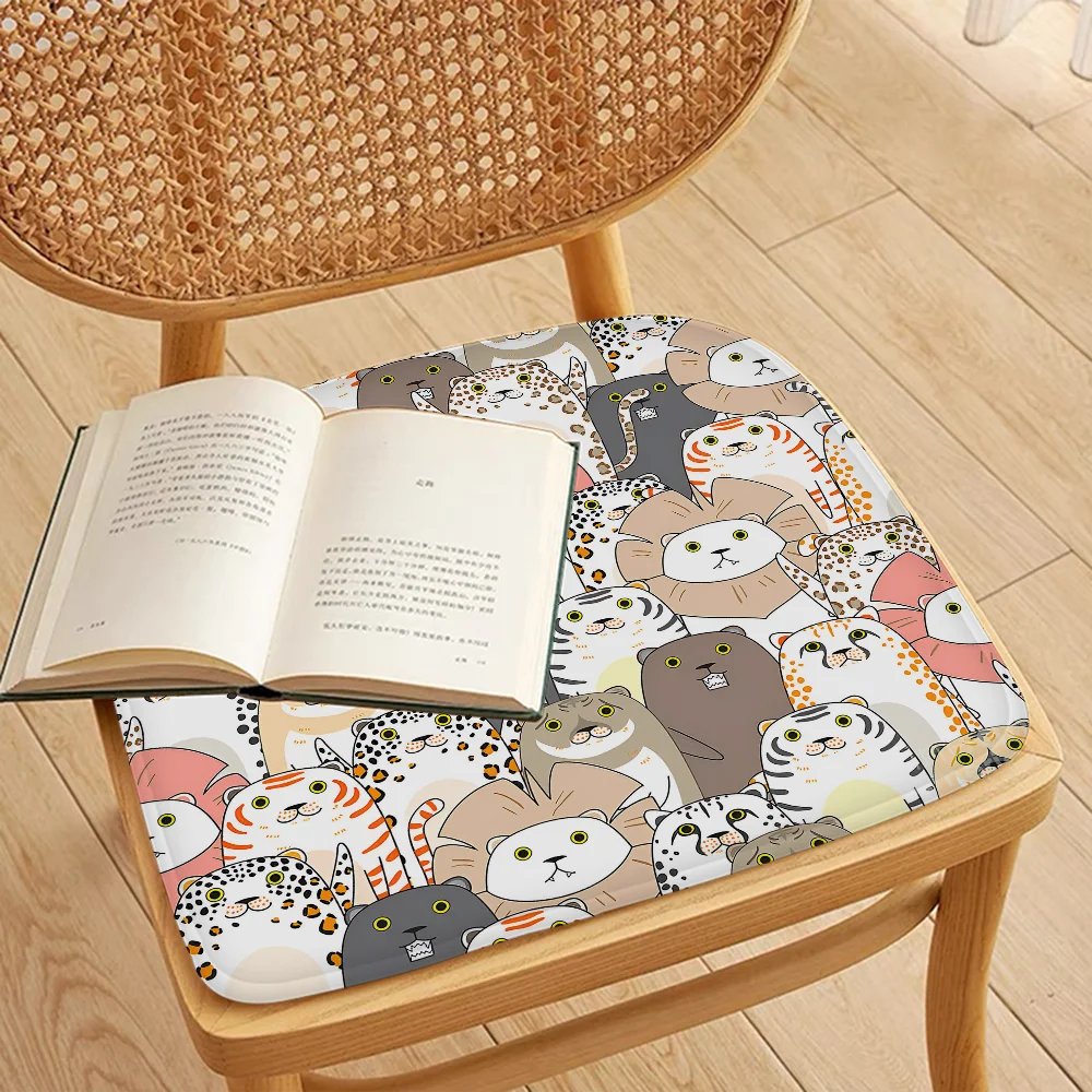 Cute cartoon cat Simplicity Multi-Color Chair Cushion Soft Office Car Seat Comfort Breathable 45x45cm Chair Cushions